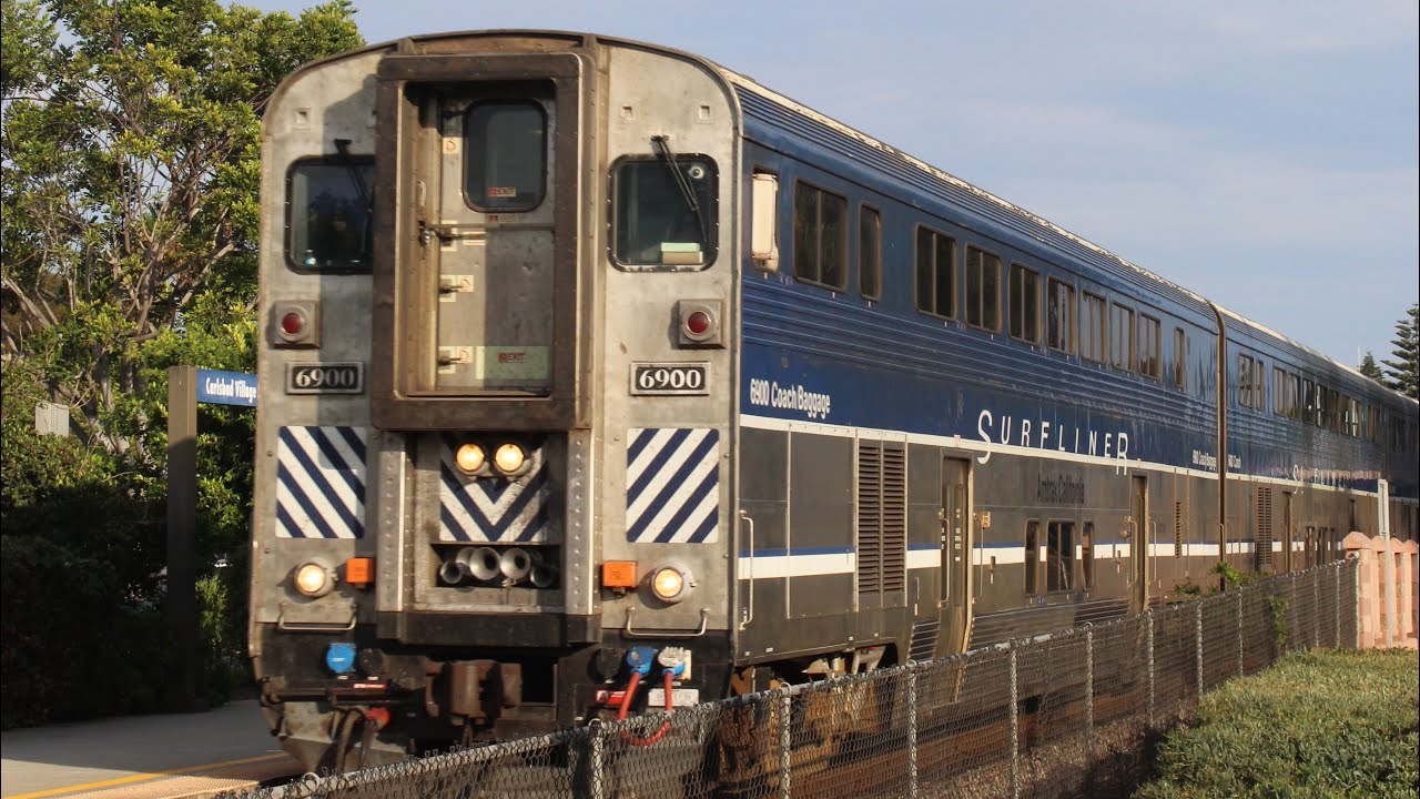 Amtrak Surfliner & Coaster Trains @ Carlsbad Village Station (AUGUST 23, 2025)
