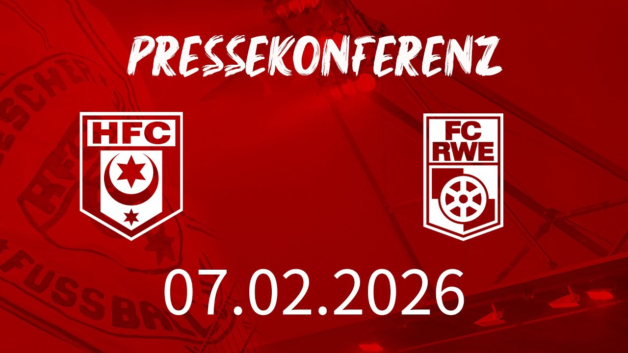 Pressekonferenz vor dem Jubiläumsspiel gegen den FC Rot-Weiß Erfurt