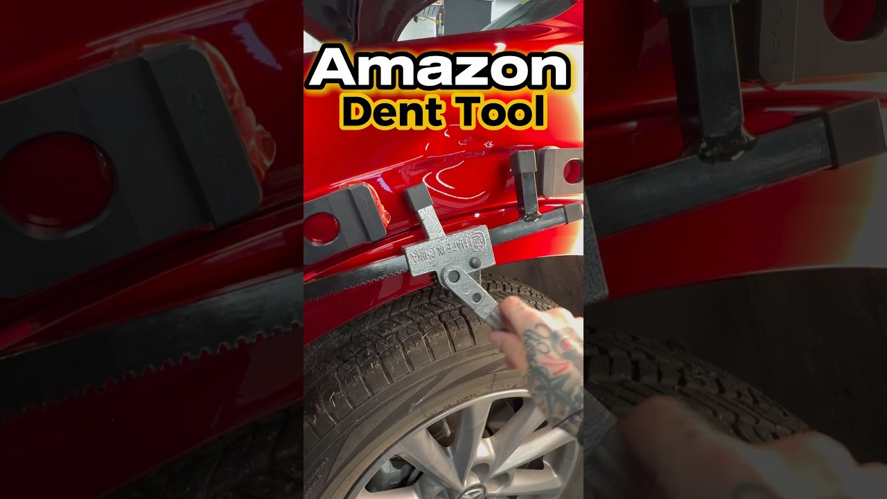 Ремонт вмятин с помощью инструментов Amazon #авторемонткузова #ремонтвмятинбезпокраски #ремонтвмя...