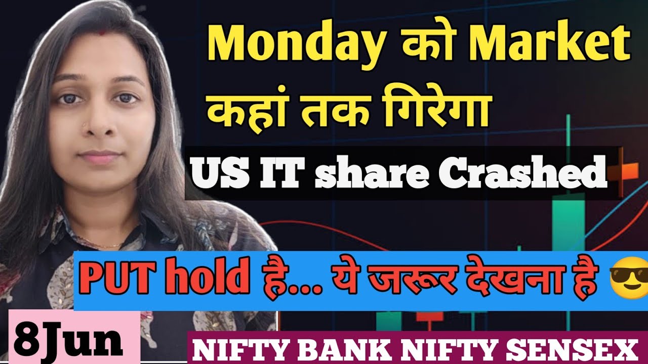 Nifty prediction and Bank Nifty analysis for Monday stock market for 8june