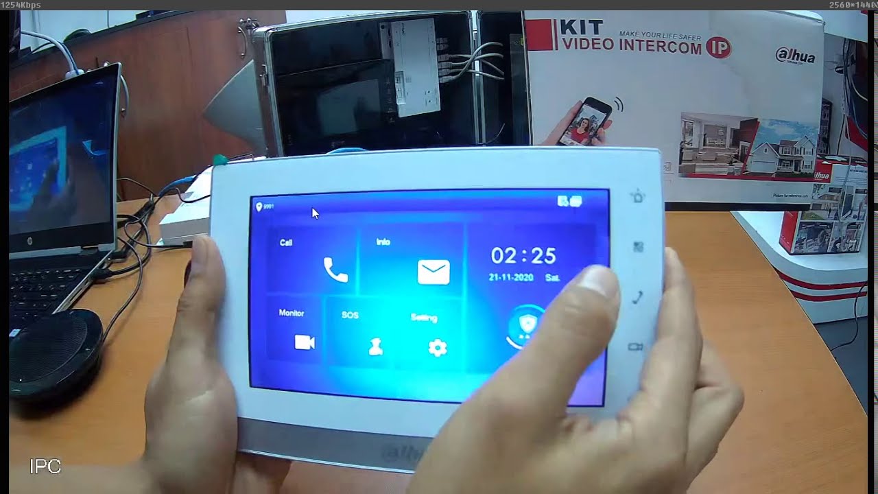 DAHUA VIDEO PORTEROS SIP ENLACE DE TIMBRE VTO CON MONITOR VTH