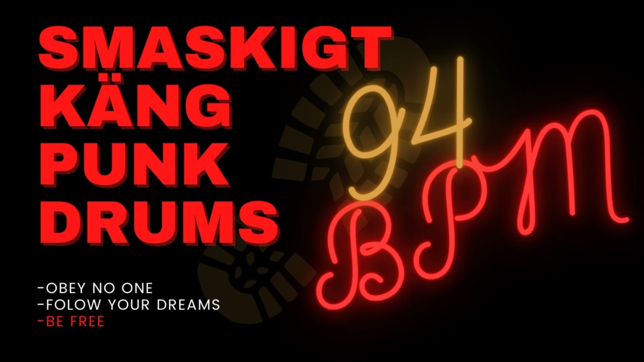 K&Auml;NG PUNK / D-BEAT DRUM TRACK #3| 94 BPM