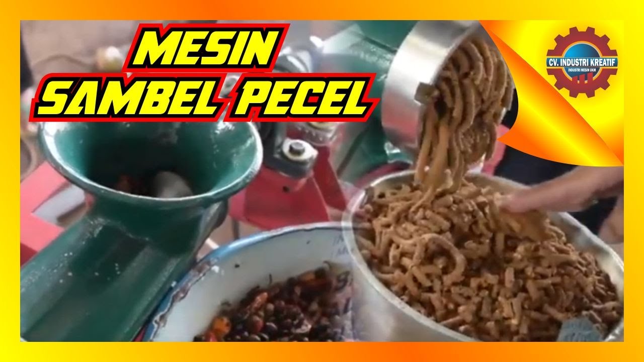 Mesin Giling Sambal Kacang || Usaha Sambel Pecel Madiun