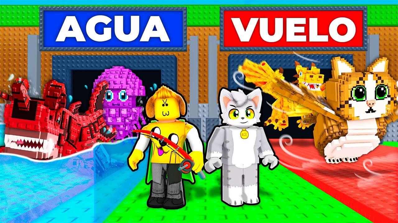 Usé SUERTE INFINITA en DOS FILAS de AGUA vs AIRE en Steal a Brainrot
