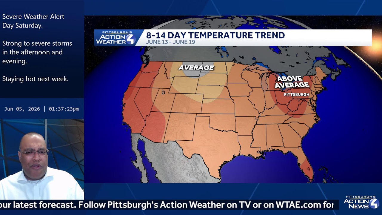 Live June 05: Severe Weather Alert Day Saturday in Western PA