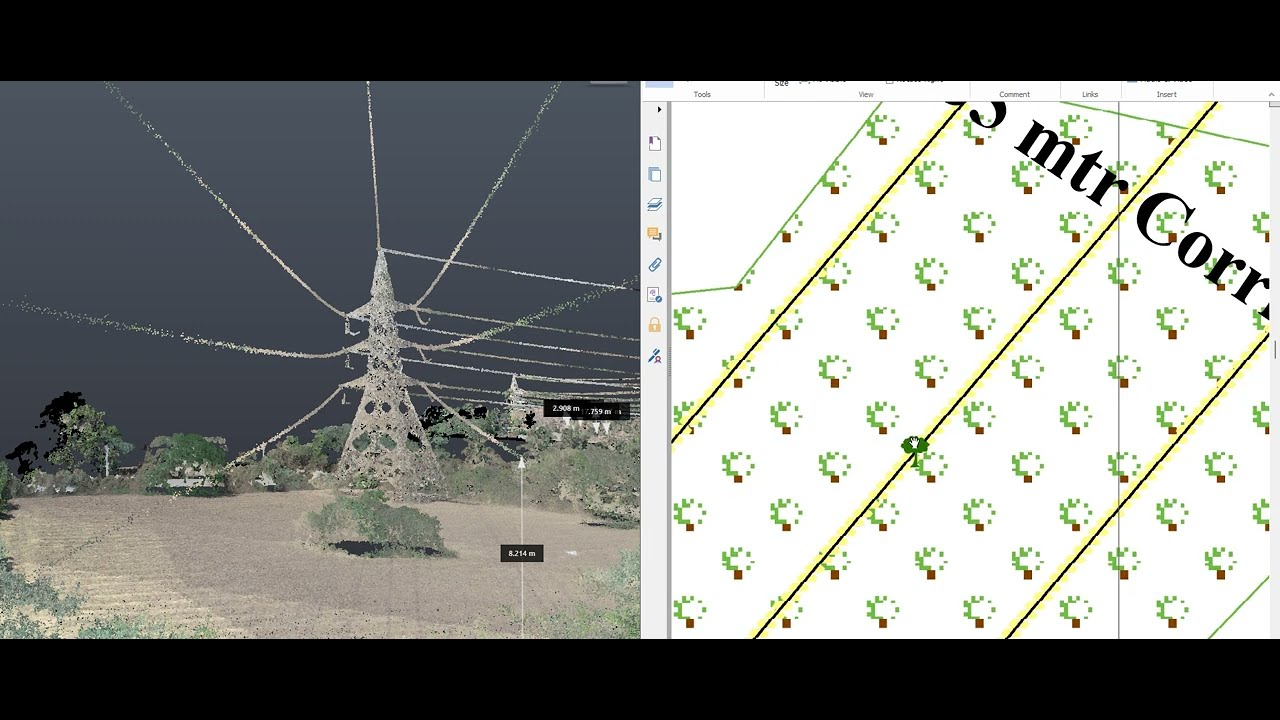 Aerial LiDAR Survey of Transmission Line 220 kV