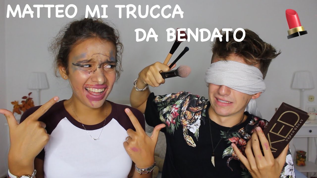 MATTEO SBANDI MI TRUCCA DA BENDATO || Iris Ferrari