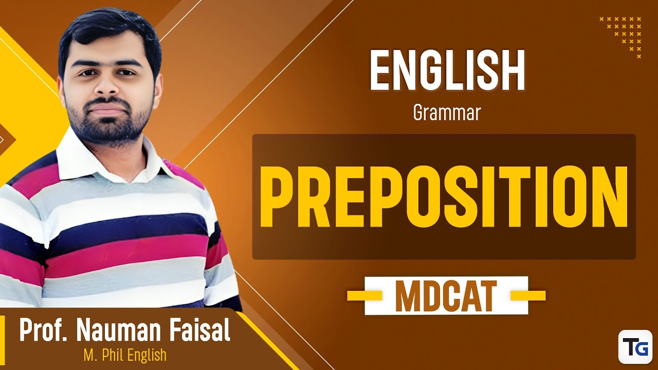 English | Grammar | Preposition | MDCAT
