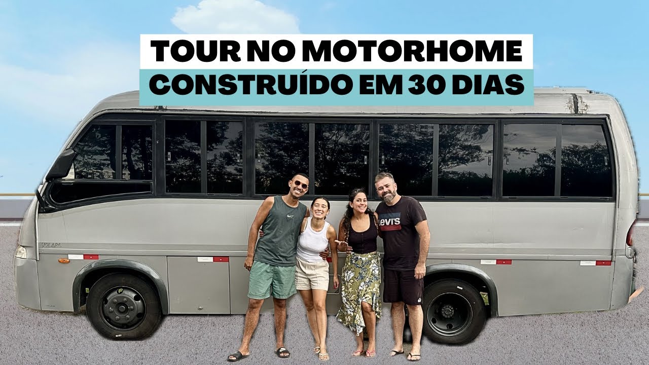 TOUR motorhome CONSTRUÍDO em 30 DIAS 😮 Priscila e Dinei @Vivendo no mundão - Pri e Dinei