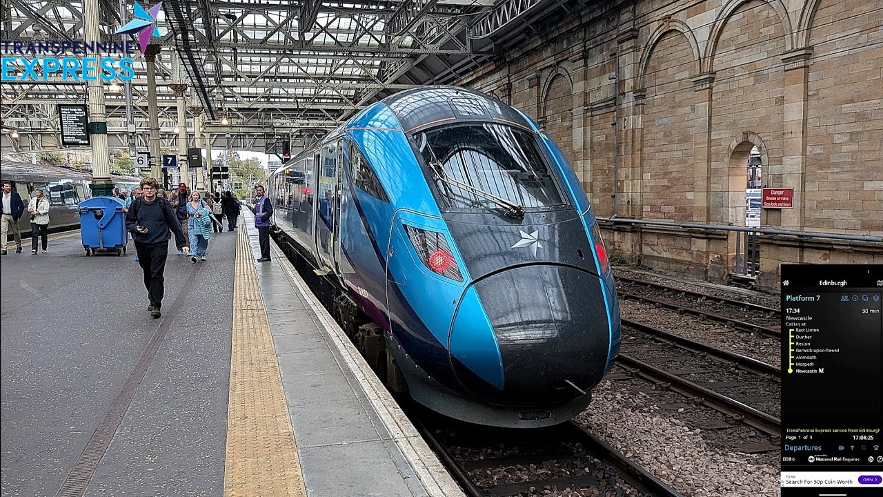[Transpennine Express Nova 1 Hitachi Class 802] Edinburgh to Newcastle