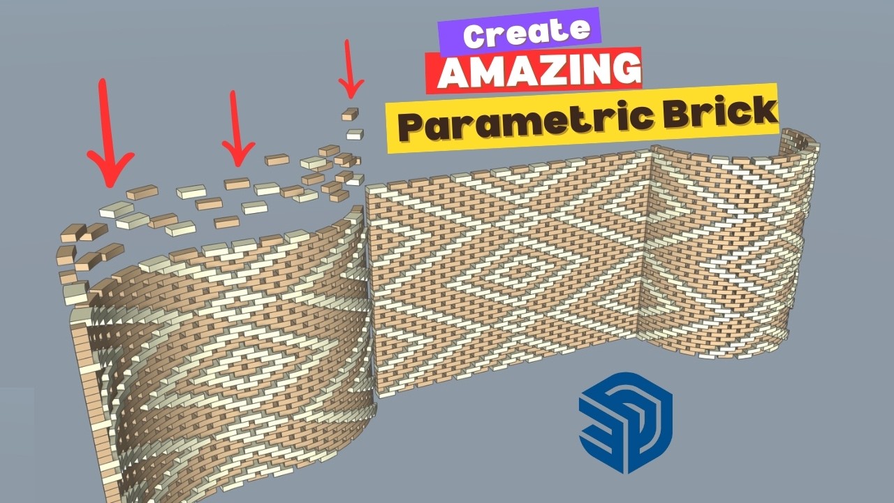 Создавайте УДИВИТЕЛЬНЫЕ параметрические кирпичные стены в 3D-моделировании