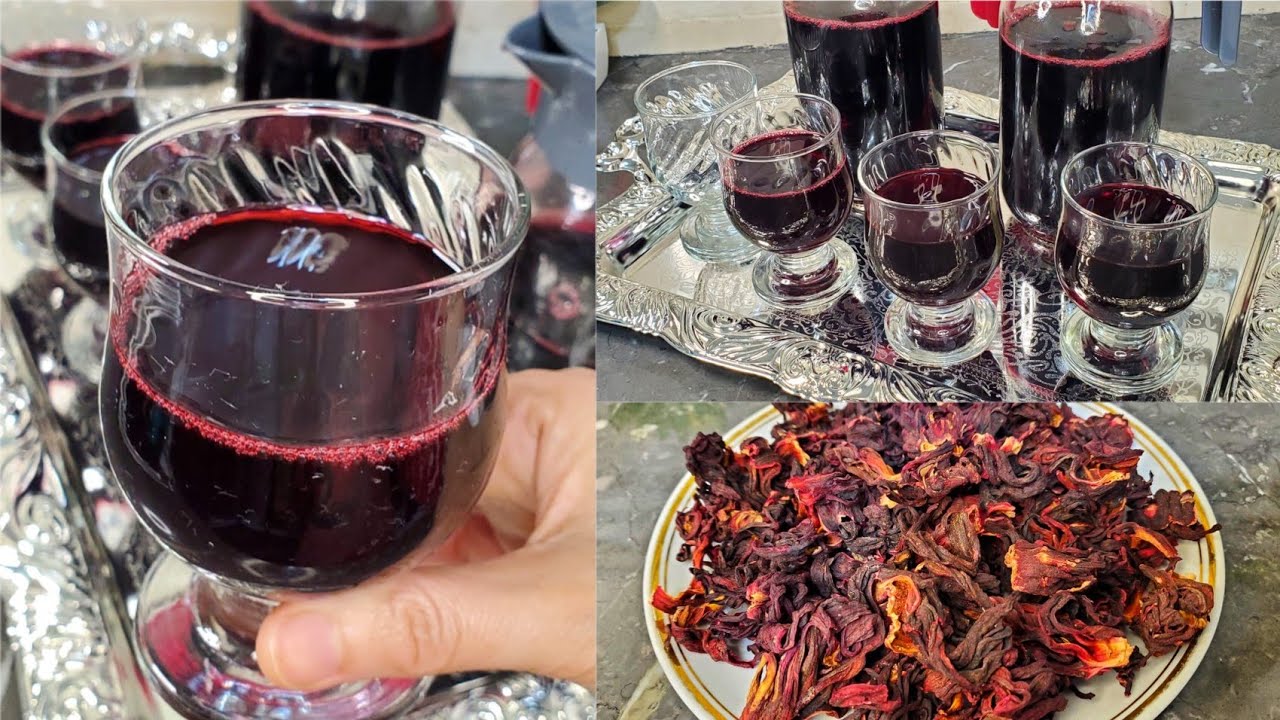من أروع مشروبات رمضان 🌛عصير الكركديه أو البيساب (bisap)  مشهور في غرب إفريقيا