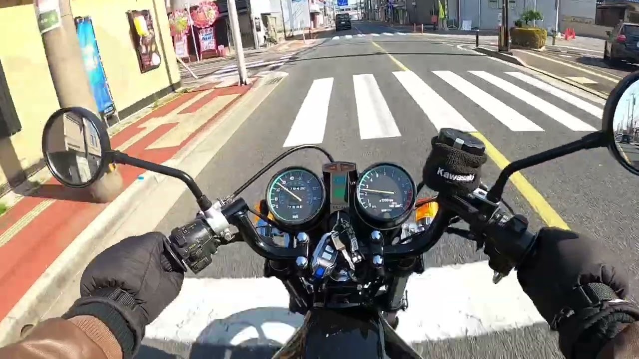 KZ550純正マスターシリンダーお亡くなりになったのでニッシンマスターに交換後のソロツー