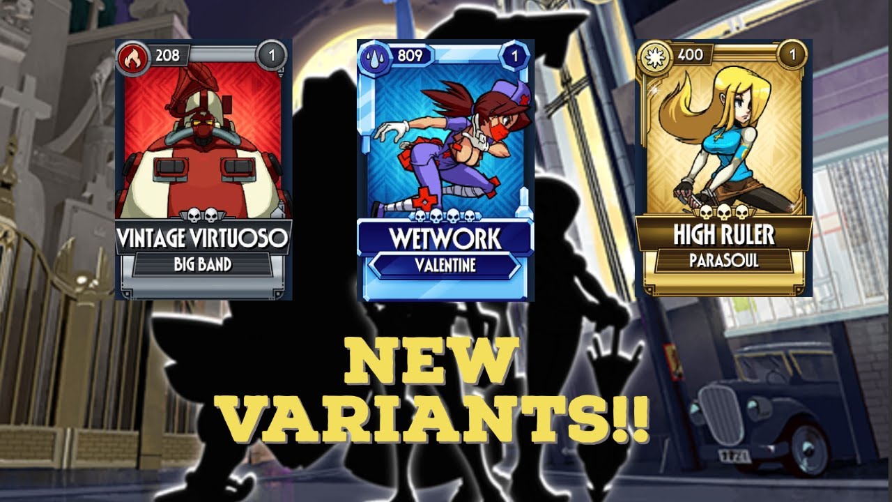 Skullgirls Mobile - 3 Unreleased Variants!! Signature Abilities and First Impressions