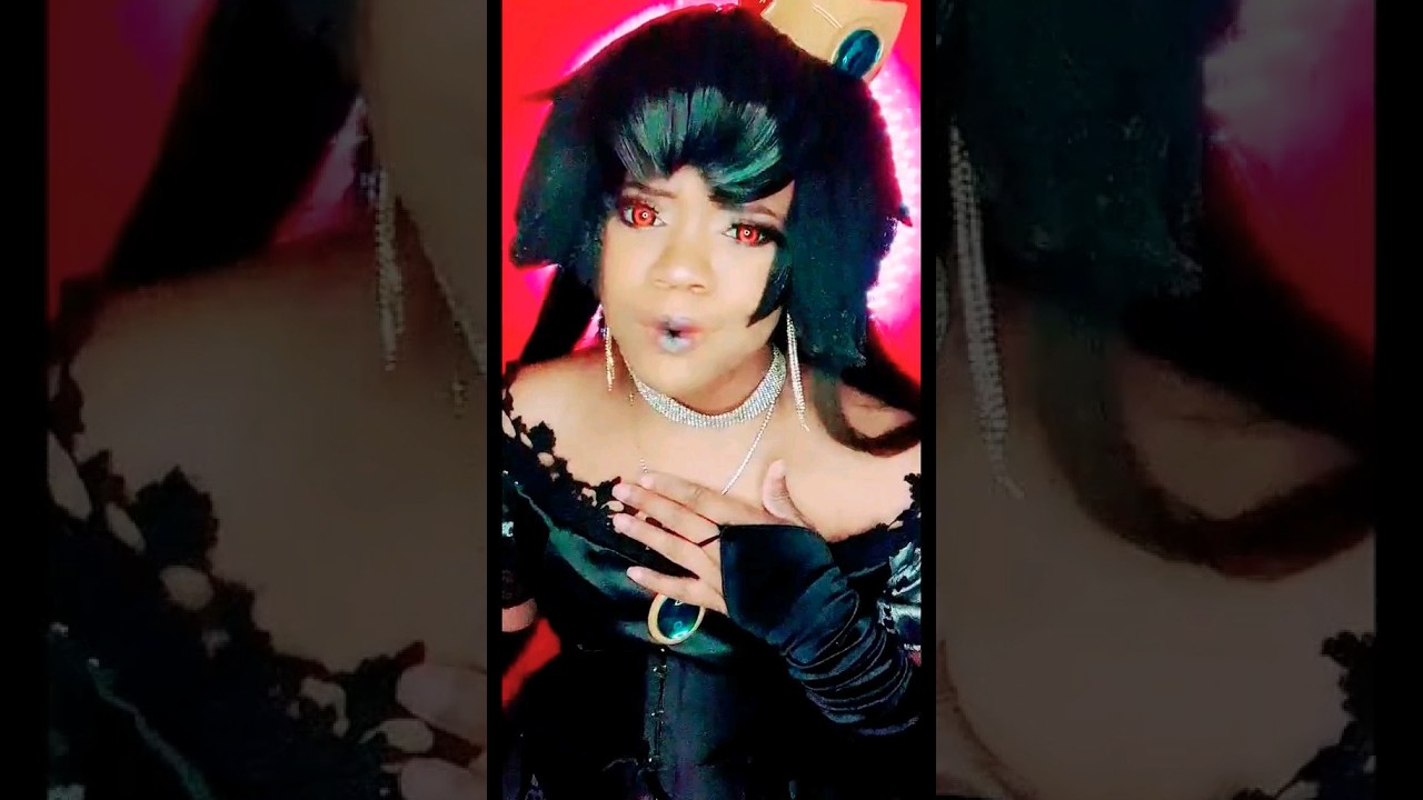 dark/goth princess peach! #makeup #cosplay #mariomovie #princesspeach