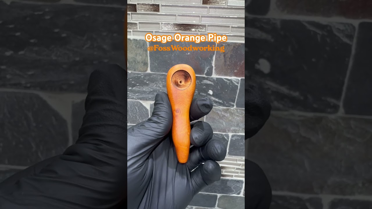 Made this Osage Orange Pipe, really loving the natural grain. #pipeart #pipemaker #wood