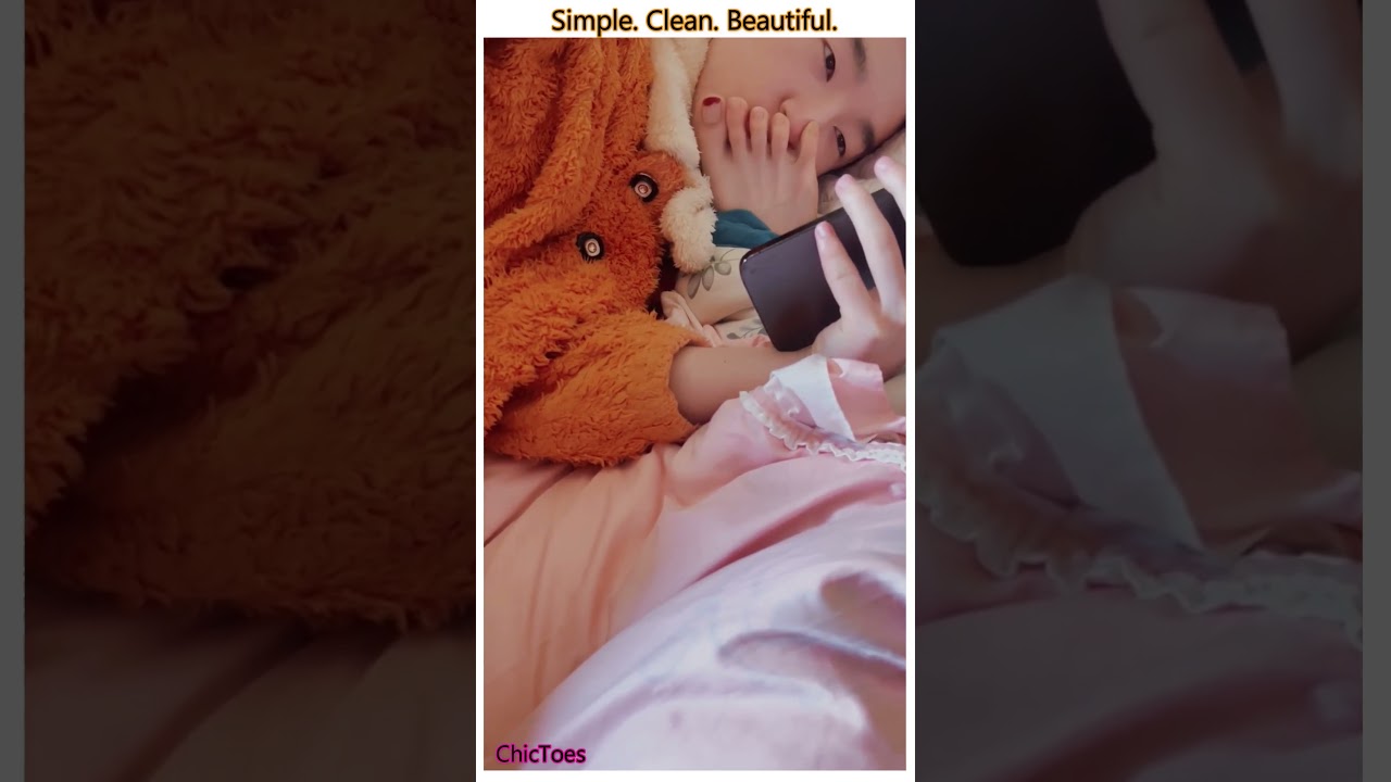 Fresh Natural Nails Reveal to Him 🤍✨ #feetsoles #chictoes #pinksoles #beautifulfeet #prettyfeet