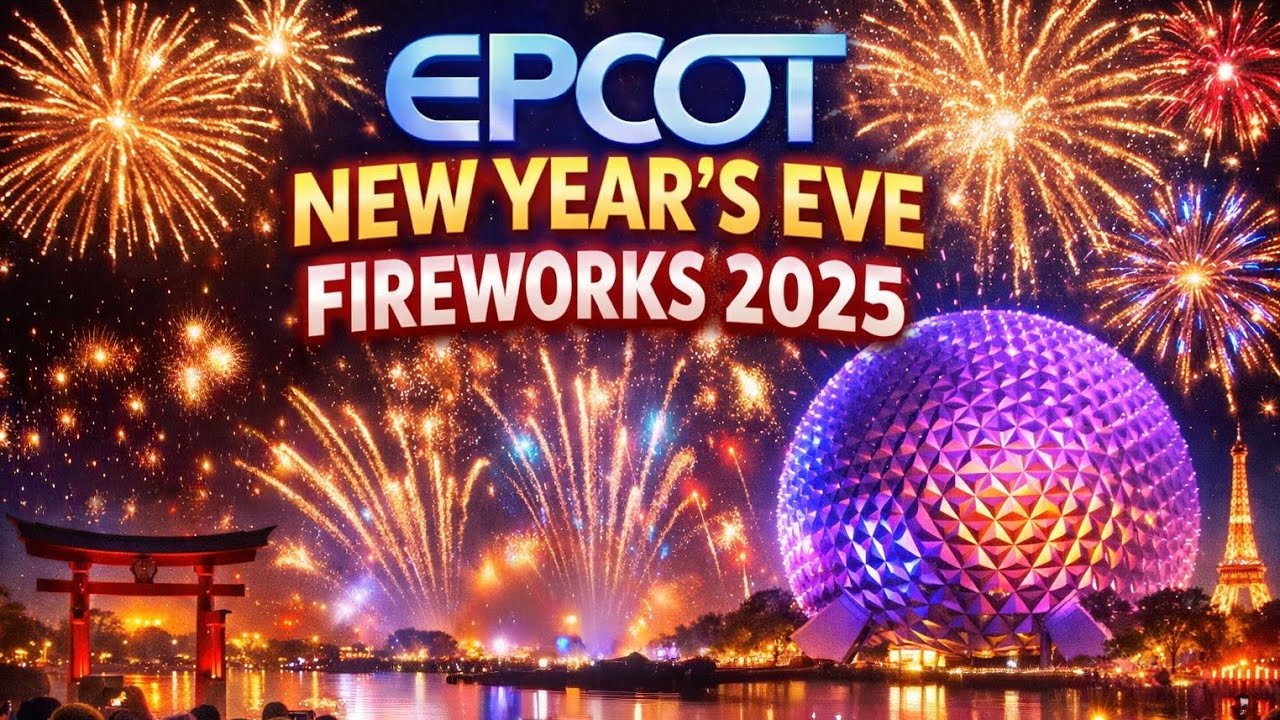 EPCOT New Year&rsquo;s Eve Firework Show 2025 🎆 | Full Countdown & Celebration at Walt Disney World