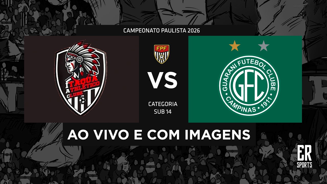 IAC ITAQU&Aacute; X GUARANI - SUB 14 | 20/09/2026 | AO VIVO | CAMPEONATO PAULISTA