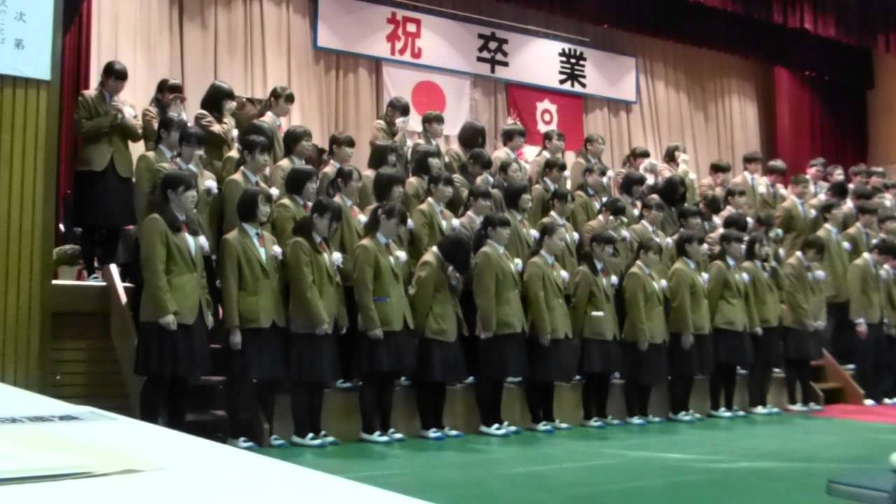 平成２６年度真岡東中学校卒業式　修礼　10/11　2015.3.10