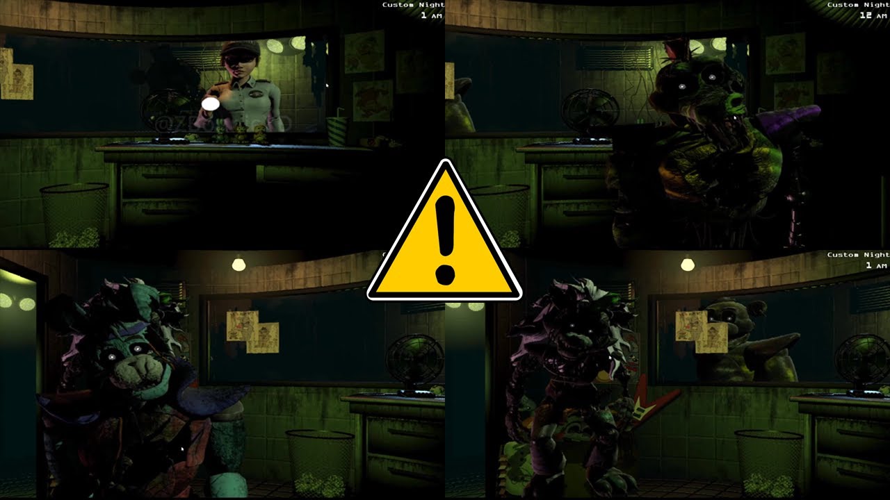 FNaF 3 but with FNaF Security Breach Animatronics &ndash; All Jumpscares