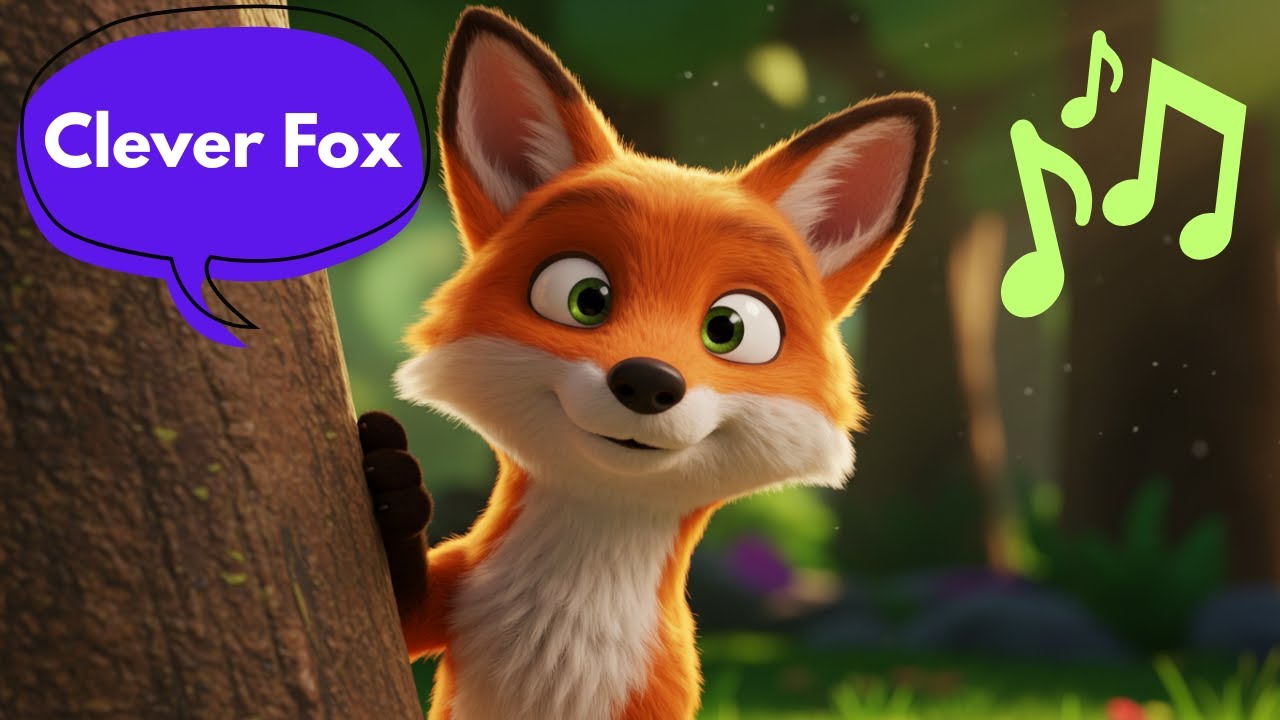 Clever Fox / Kids songs / Animal songs for kids / Whiskers & Whistles