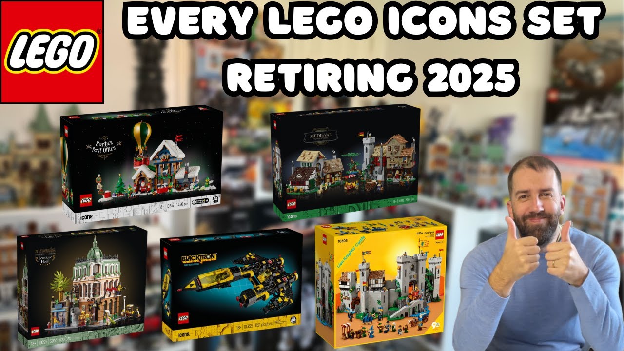 Все наборы LEGO Icons снимаются с производства в 2025 году