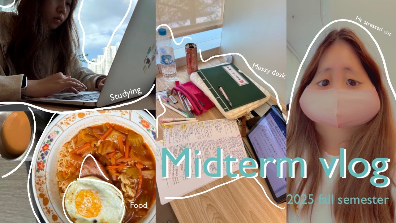 ENG sub | MIDTERM study vlog !!! 🆘😭📚 | BBA student in Hong Kong🧑&zwj;🎓🇭🇰 [Uni Diaries#16]