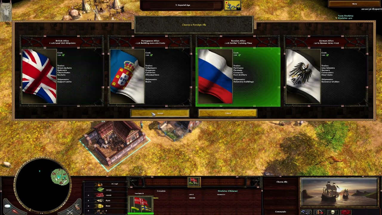 Showcasing New German and Russian Consulate Unit Options / Age of Empires 3 Wars of Liberty 1.1.0a