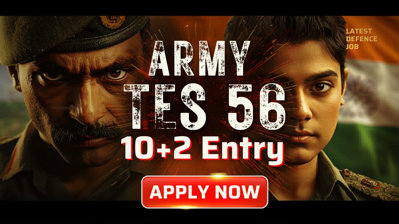 TES 56 Vacancy 2026 | Indian Army 10+2 PCM Eligibility and Apply