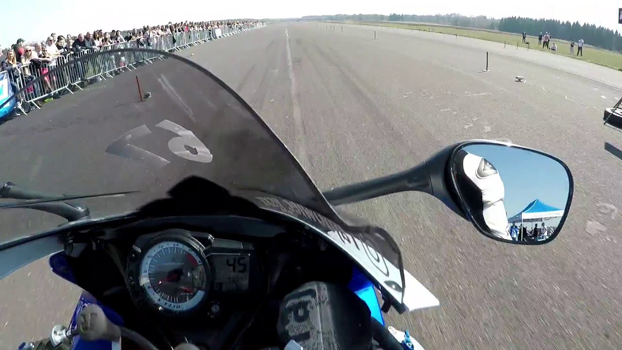Drag race suzuki gsxr 600 vs gsxs 750 | Makowice 2019 | 1/4mili
