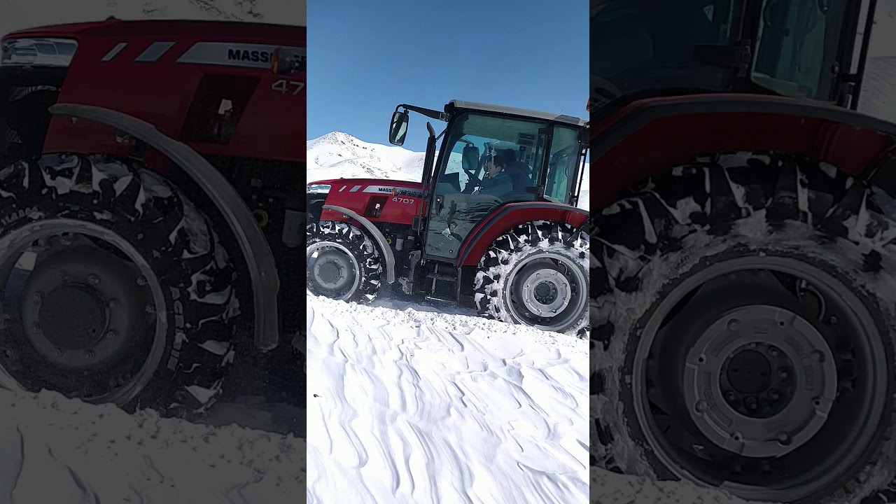 Trakt&ouml;r de zincir in avantajları... Massey Ferguson 4707 & Deutz fahr 4075 E