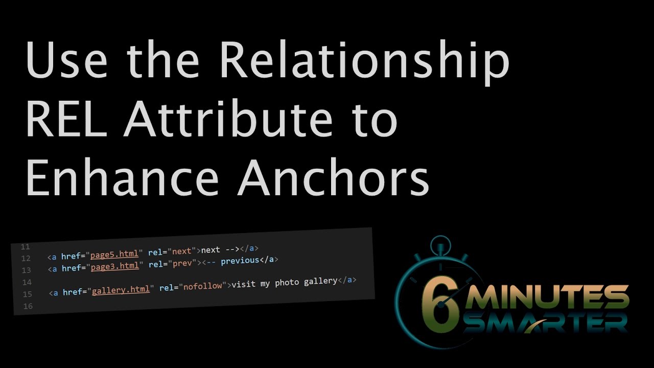 Relationship (REL) Attribute for Anchors