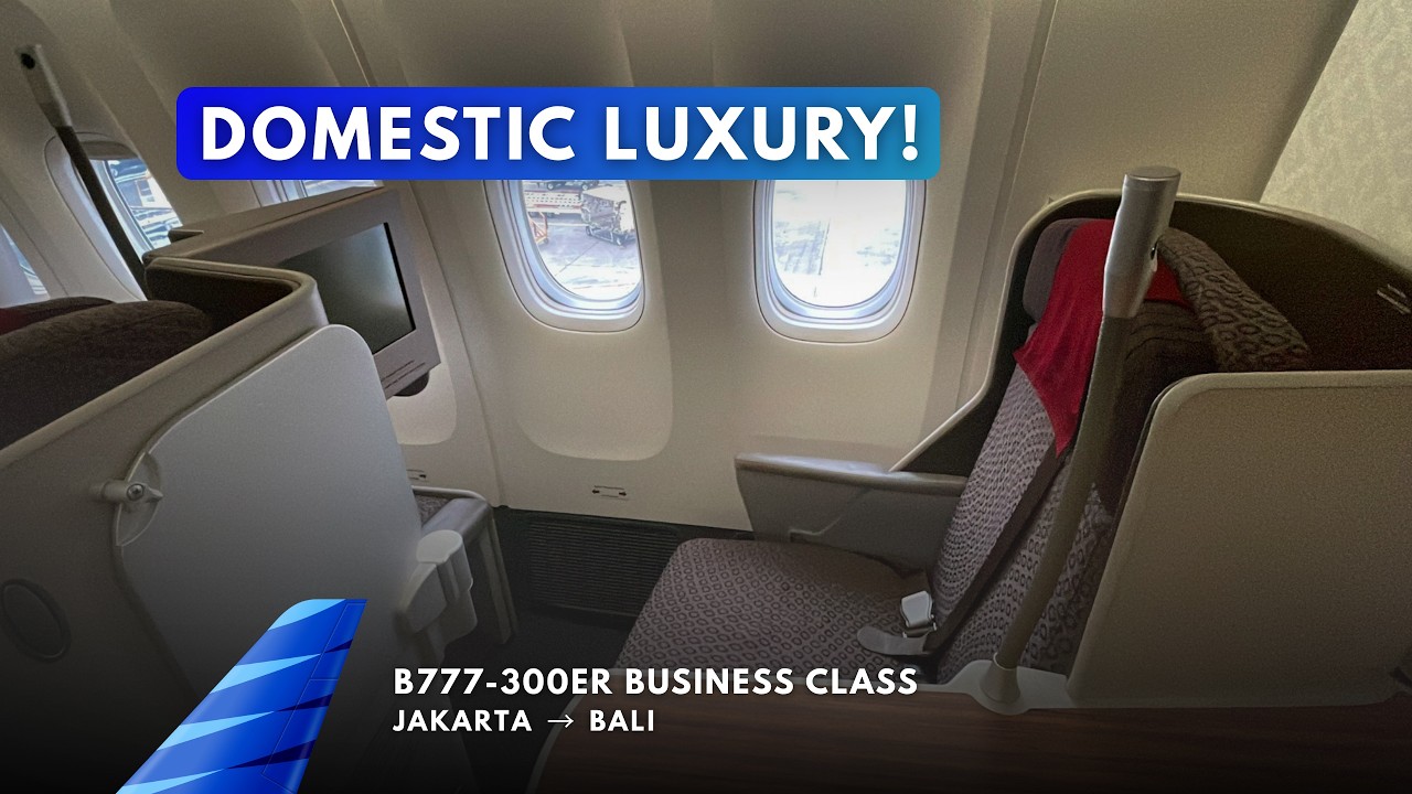 #003 GARUDA INDONESIA Boeing 777-300ER Domestic Business Class (Part 1)
