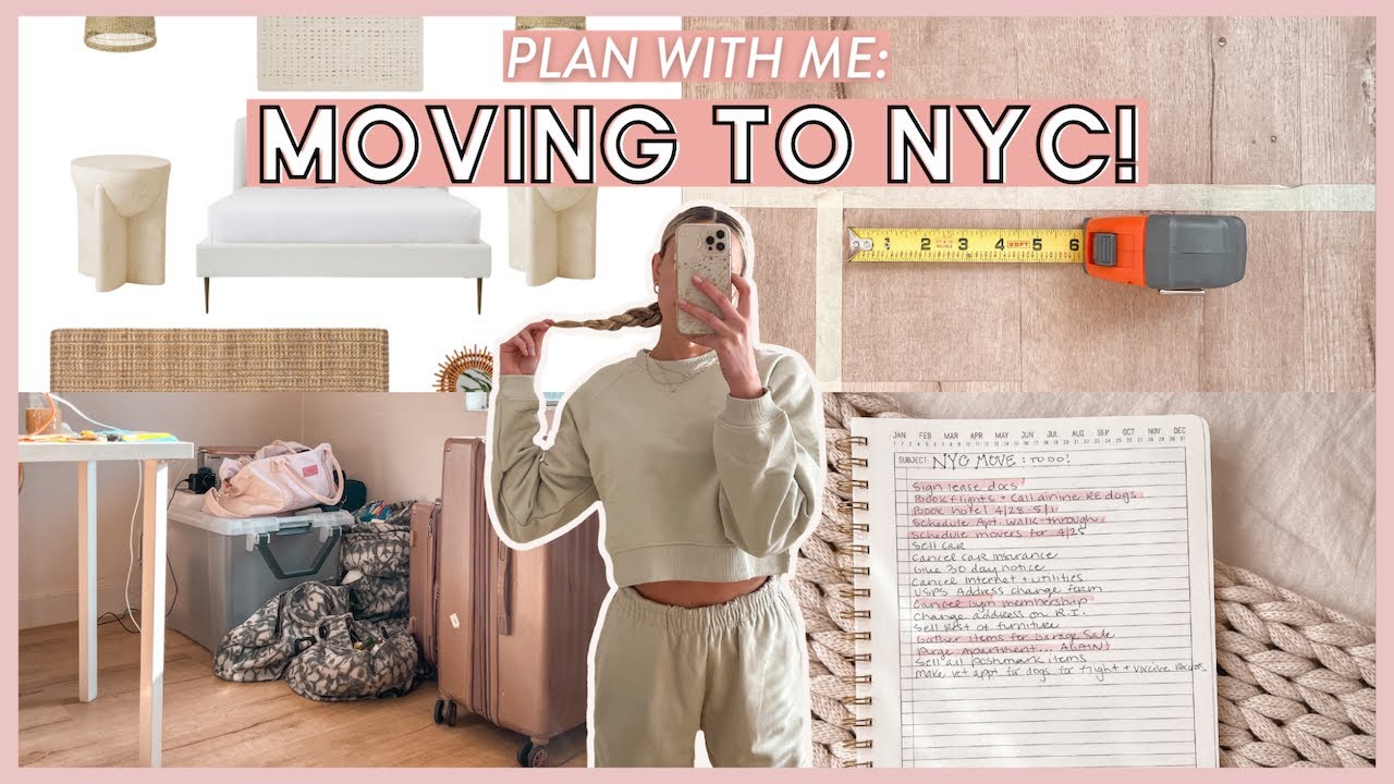 plan with me: MOVING TO NYC (part 2!) Planning my move from L.A. to New York ✨apt design & packing!