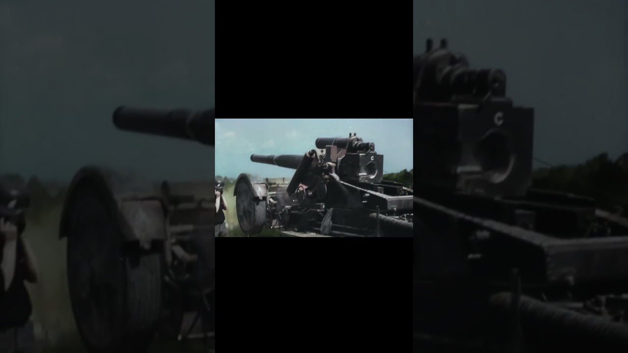 Le 21-cm M&ouml;rser 18 contre la ligne Staline, juillet 1941, Ukraine. #ukraine #ww2 #footage #history