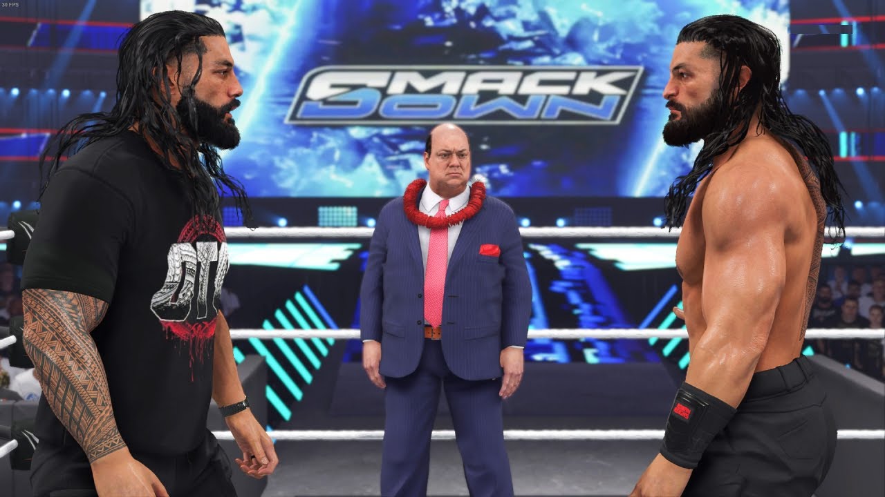 WWE 2K24 OTC Roman Reigns Vs Heel Roman Reigns Special Guest Referee Paul Heyman