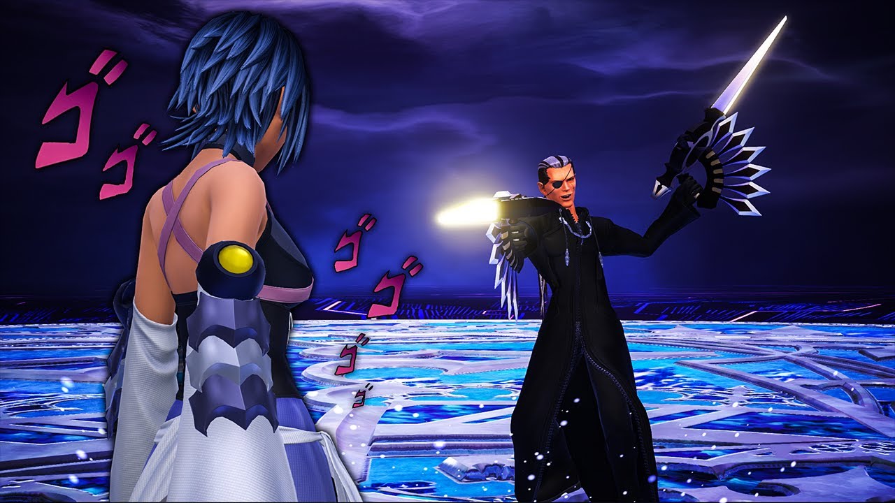 (PC MODS) - Aqua vs. Xigbar | Critical Mode Kingdom Hearts 3 ReMIND
