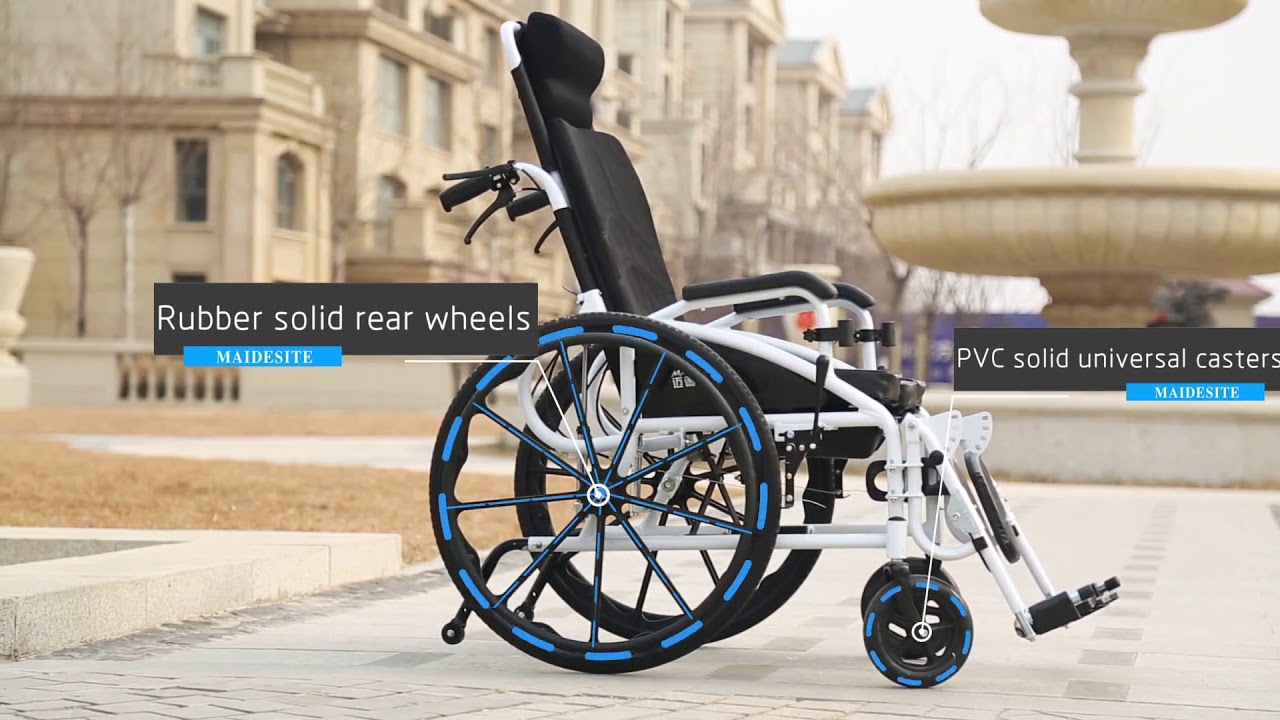 Maidesite high back widened manual wheelchair - 119