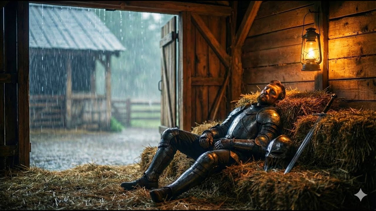 The rustic hideout: Rain & lantern light for deep sleep