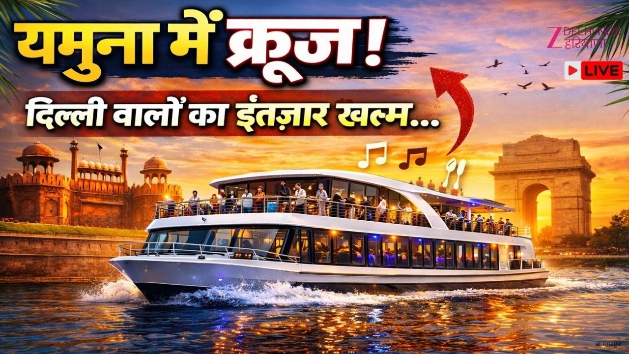 Yamuna Cruise Live: यमुना में क्रूज का इंतजार खत्म ! | BJP Government | CM Rekha | Delhi