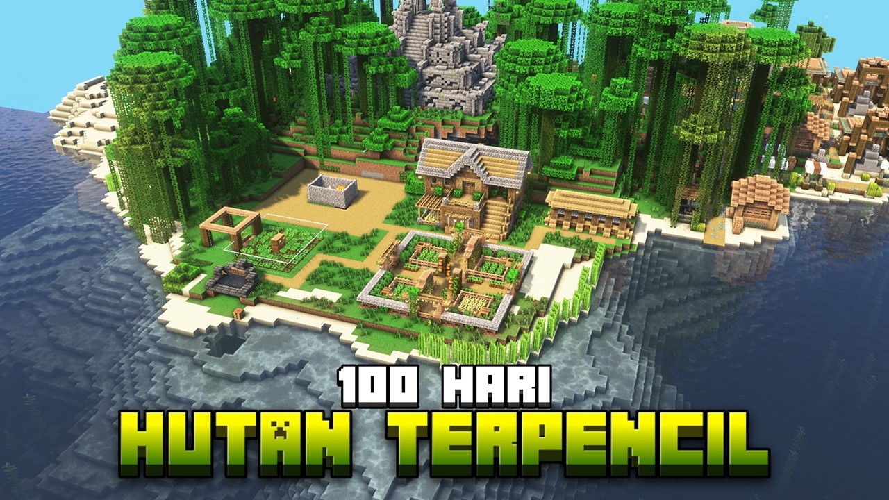 100 Hari Minecraft Hutan Terpencil