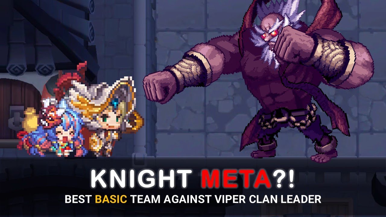 [Guardian Tales] Best 6* Knight Basic Team on Viper Clan Leader | GR111 Hill of the Beginning