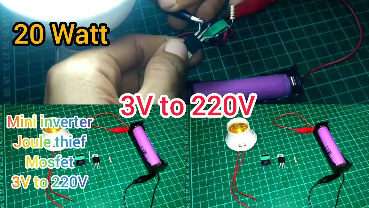Membuat mini inverter mosfet skema standar