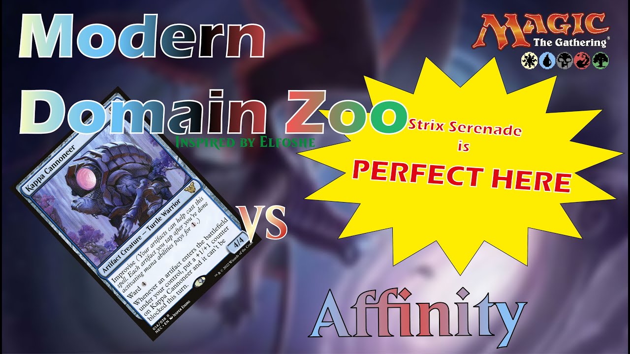 Domain Zoo vs Affinity&ndash; Modern MTGO League Match #1 | Gameplay & Tips