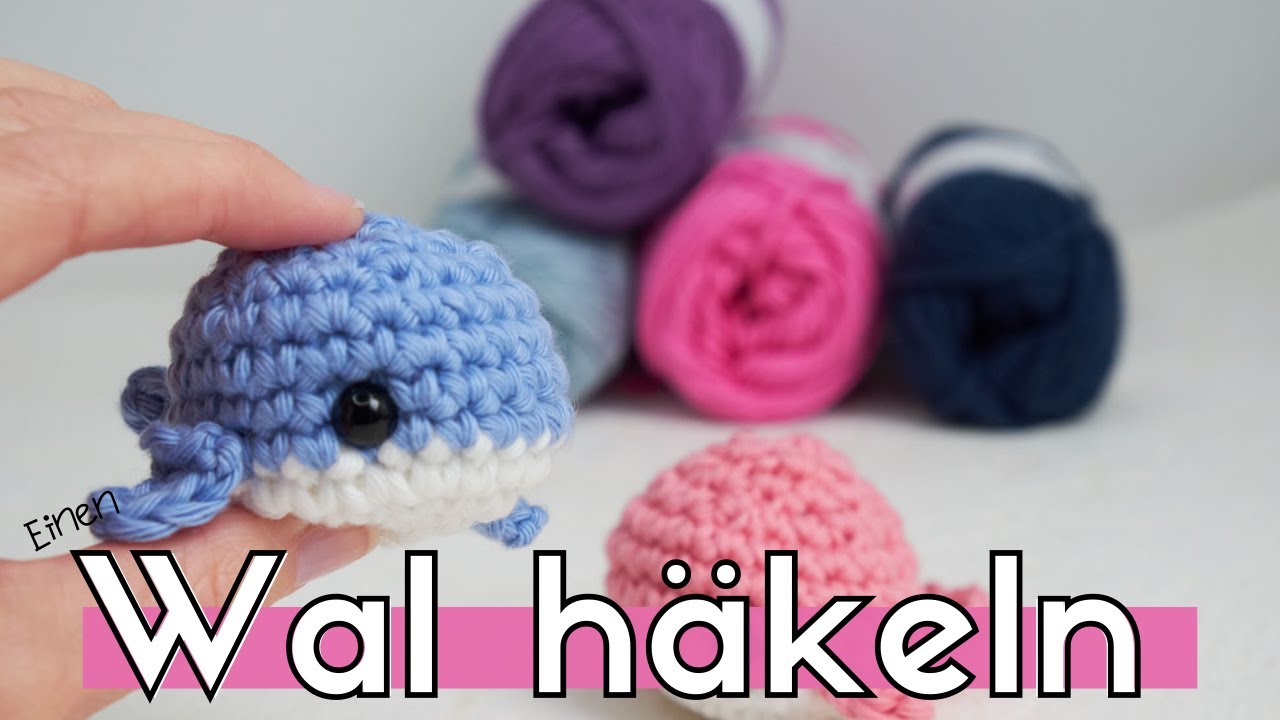 Einen süßen Wal häkeln.  Einen Amigurumi Wal häkeln für Anfänger. Super einfach!