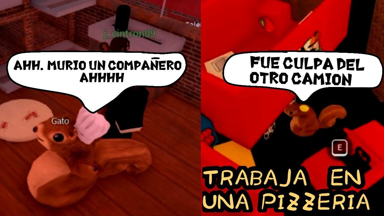 Trabaja en una Pizzeria-Roblox-Momentos Divertidos