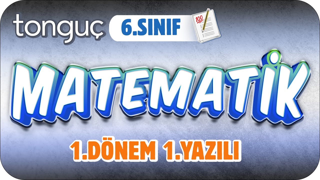 6.Sınıf Matematik 1.Dönem 1.Yazılıya Hazırlık 📝 #2024