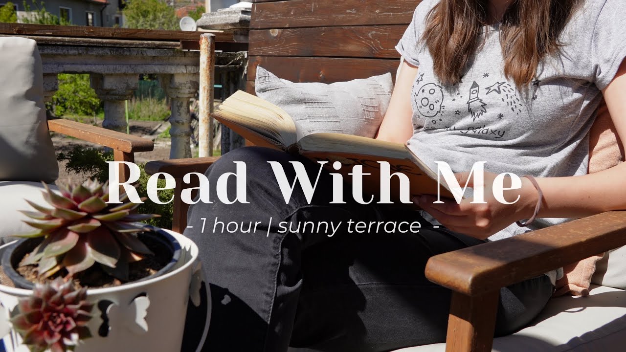 Read With Me Outside 🍃 | 1 hour real-time, real sounds, sunny day, bird song