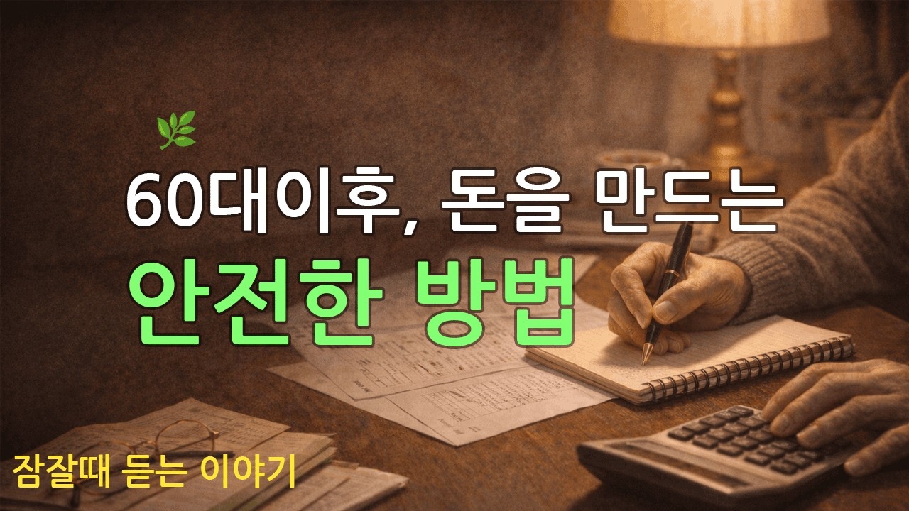 60대 이후, 돈을 만드는 안전한 방법 I 밤에 듣는 좋은말#긍정의말 #인생조언